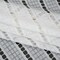 1 Yard Ivory Corded Lace Fabric Squares and Stripes Sheer Elegant Design 52 inch Width